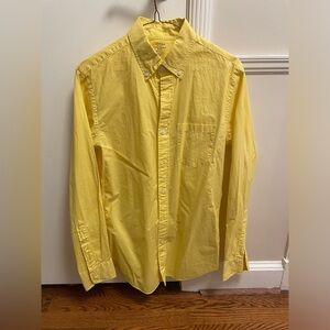 J.Crew yellow long sleeve button down shirt